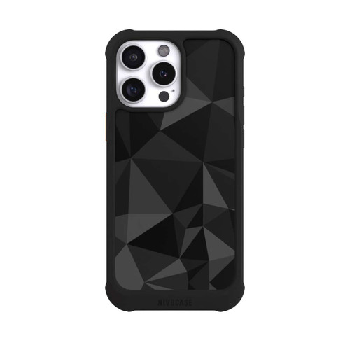Apple iPhone 16 Pro Max NIVOmax Polygon Pattern Black