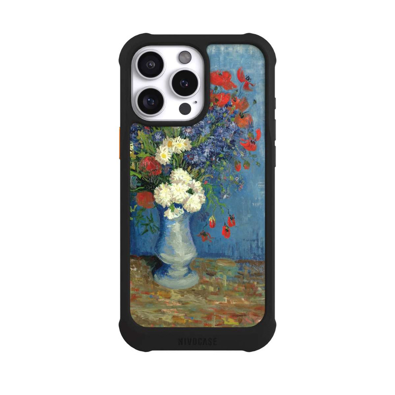 iPhone 16 Pro Max NIVOmax Vase avec Bleuets et Coquelicots - Vicent Van Gogh