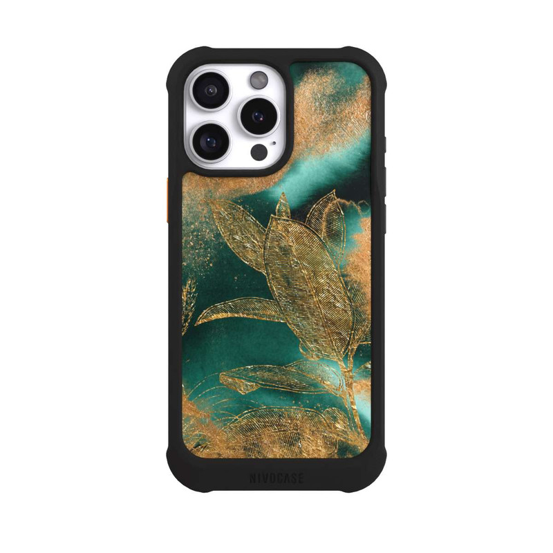 iPhone 16 Pro Max NIVOmax Gold und Grün Natur