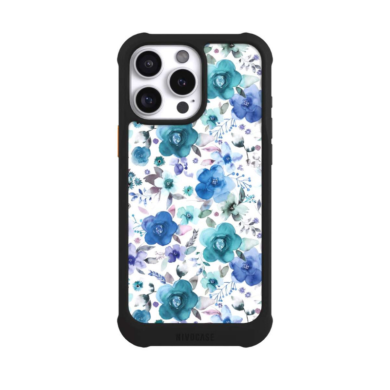 iPhone 16 Pro Max NIVOmax Winterblumensträuße Blau