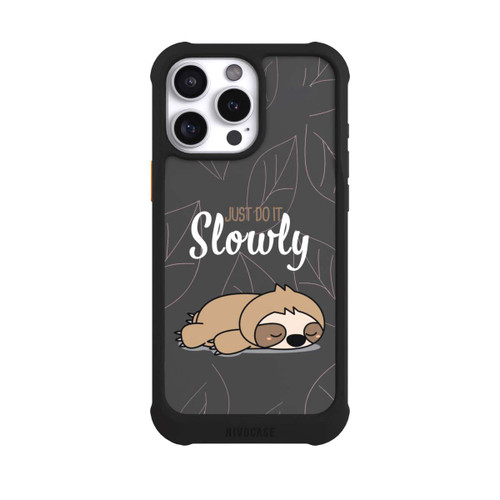 Apple iPhone 16 Pro Max NIVOmax Just Do It Slowly Sloth Grey