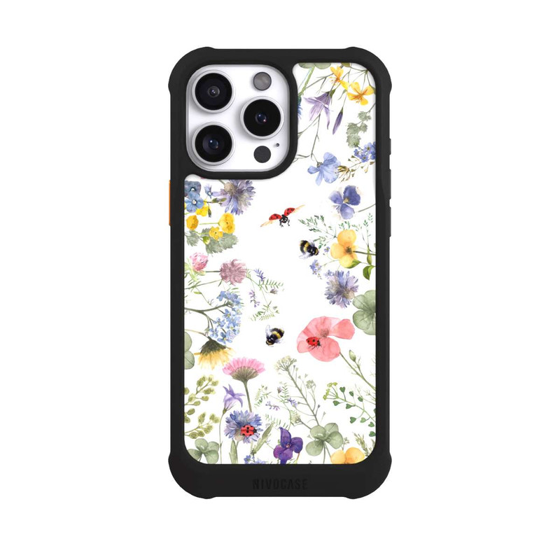 iPhone 16 Pro Max NIVOmax Fleurs Printanières et Abeilles