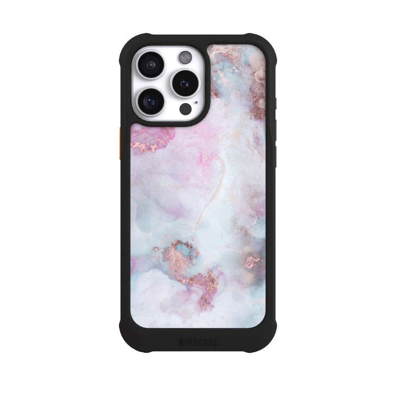 iPhone 16 Pro Max NIVOmax Encre Alcool Marbre Bleu