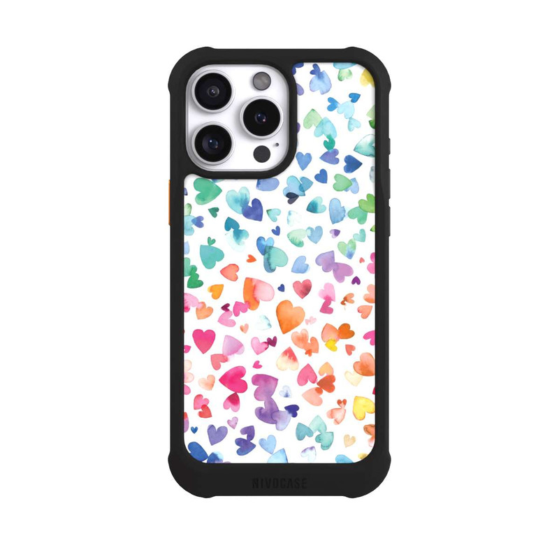 iPhone 16 Pro Max NIVOmax Liebesherzen aquarell