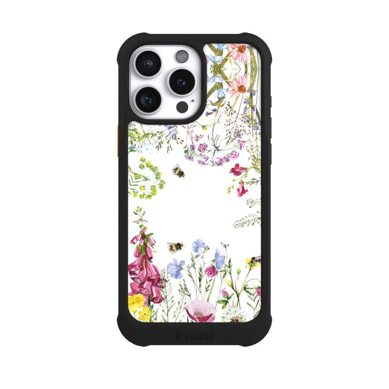 iPhone 16 Pro Max NIVOmax Cadre de fleurs sauvages des prés d'été