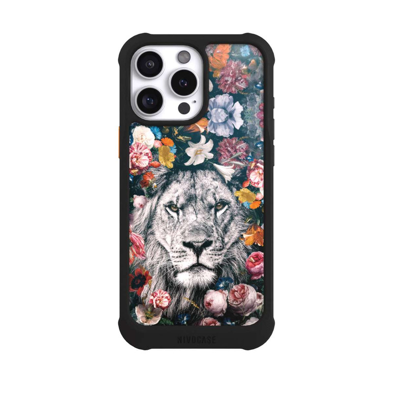 iPhone 16 Pro Max NIVOmax Lion Flowers