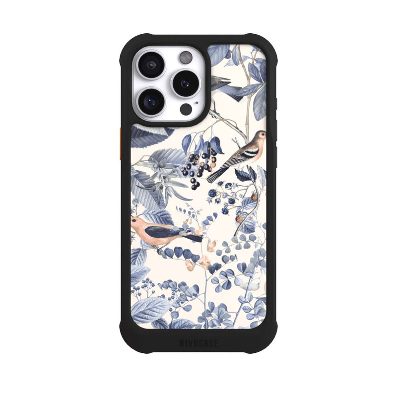 iPhone 16 Pro Max NIVOmax Oiseaux Et Baies en Beige