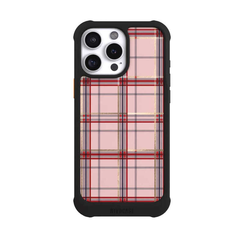 iPhone 16 Pro Max NIVOmax TARTAN PINK