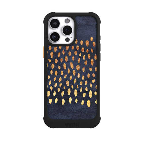 Apple iPhone 16 Pro Max NIVOmax Muster Gold und Marine