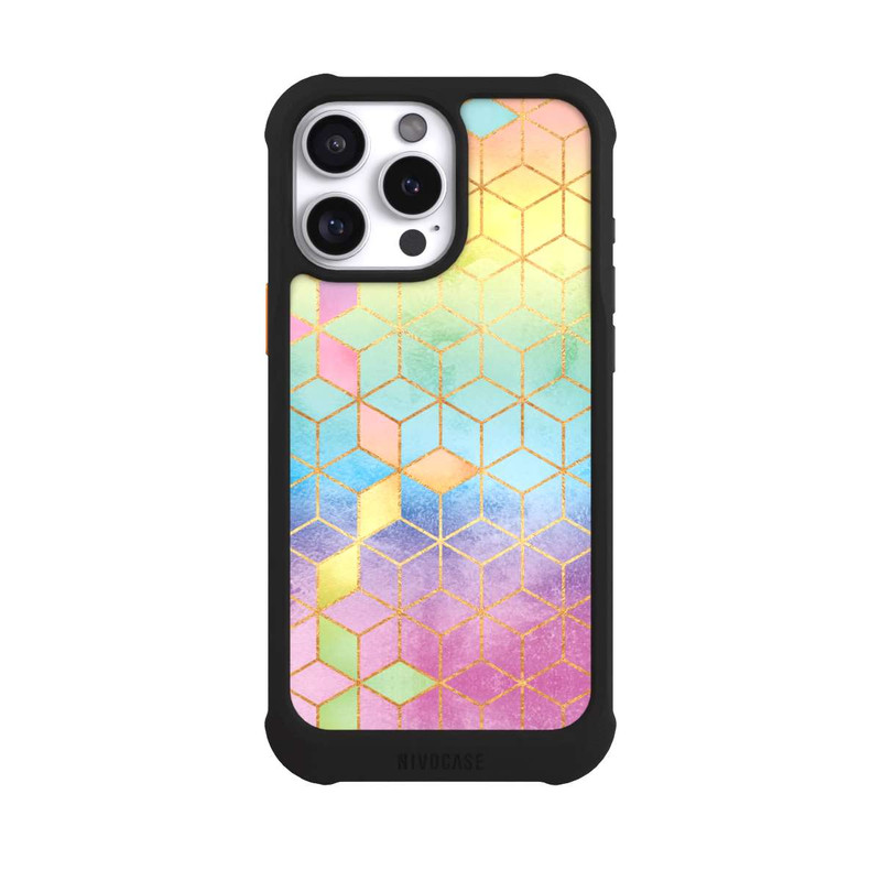 iPhone 16 Pro Max NIVOmax Regenbogenwürfel