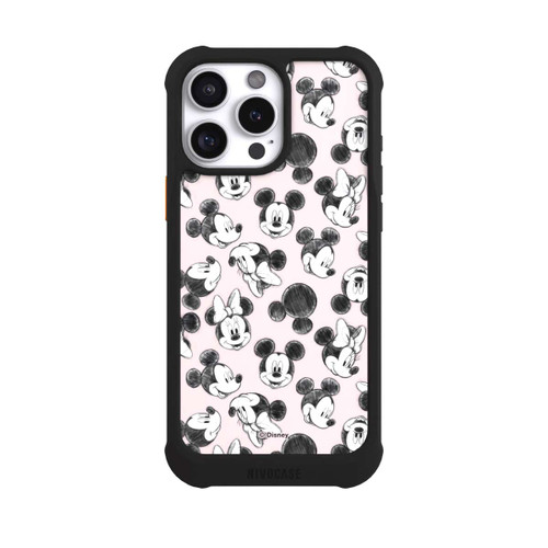Apple iPhone 16 Pro Max NIVOmax Minnie &amp; Mickey Viele Gesichter Pink