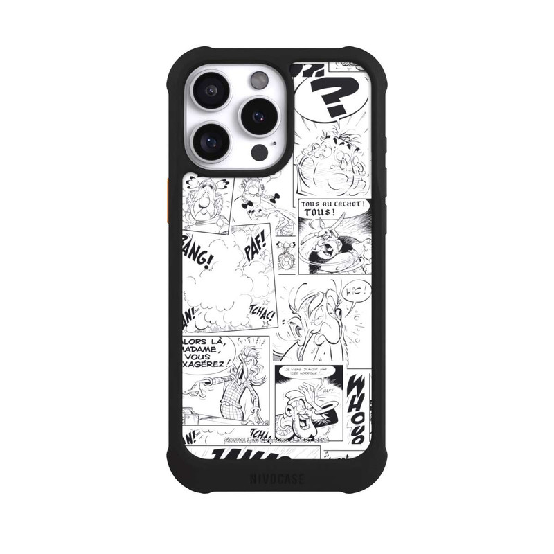 iPhone 16 Pro Max NIVOmax BD Astérix Blanc & Noir