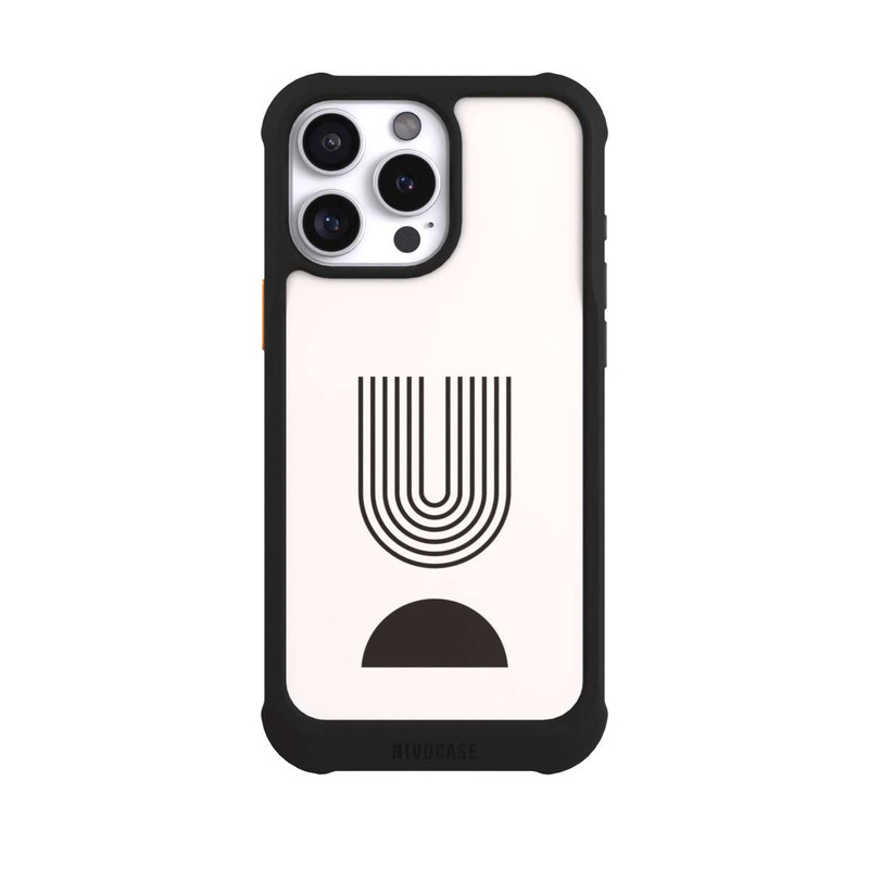 iPhone 16 Pro Max NIVOmax Modern Art Black Lines