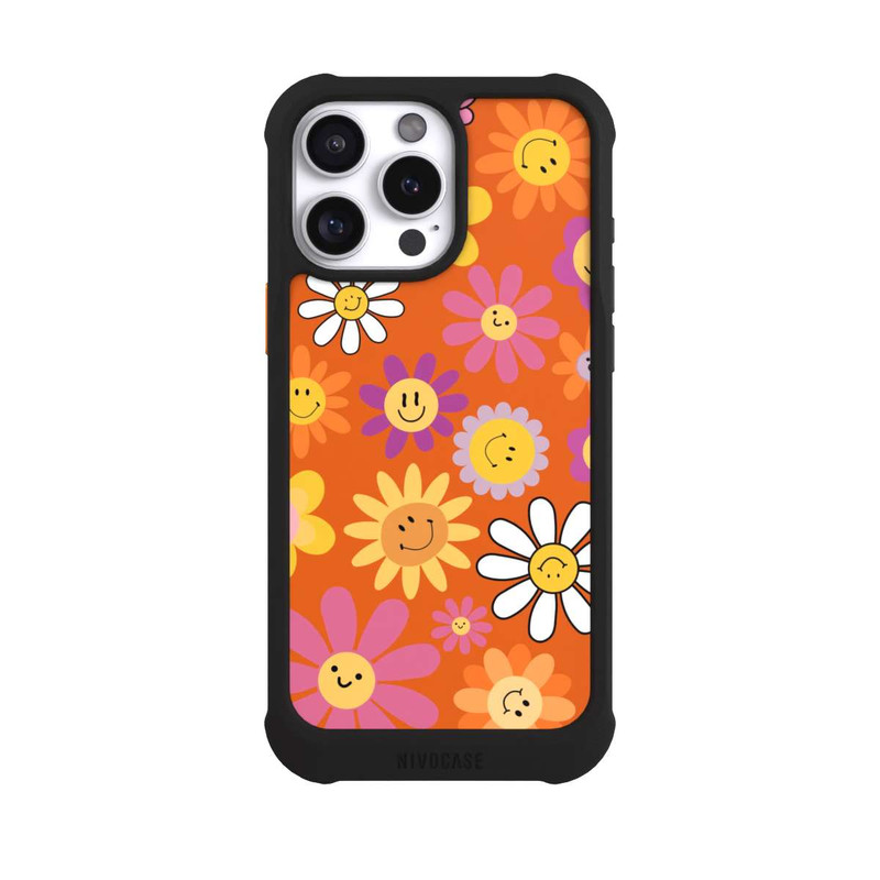 iPhone 16 Pro Max NIVOmax Smiles Orange Flowers