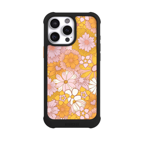 Apple iPhone 16 Pro Max NIVOmax Retro Flower Walpaper Yellow