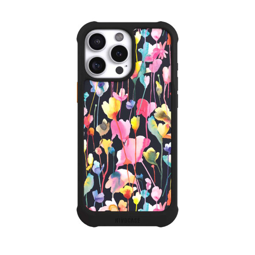 Apple iPhone 16 Pro Max NIVOmax Wildblumen schwarz
