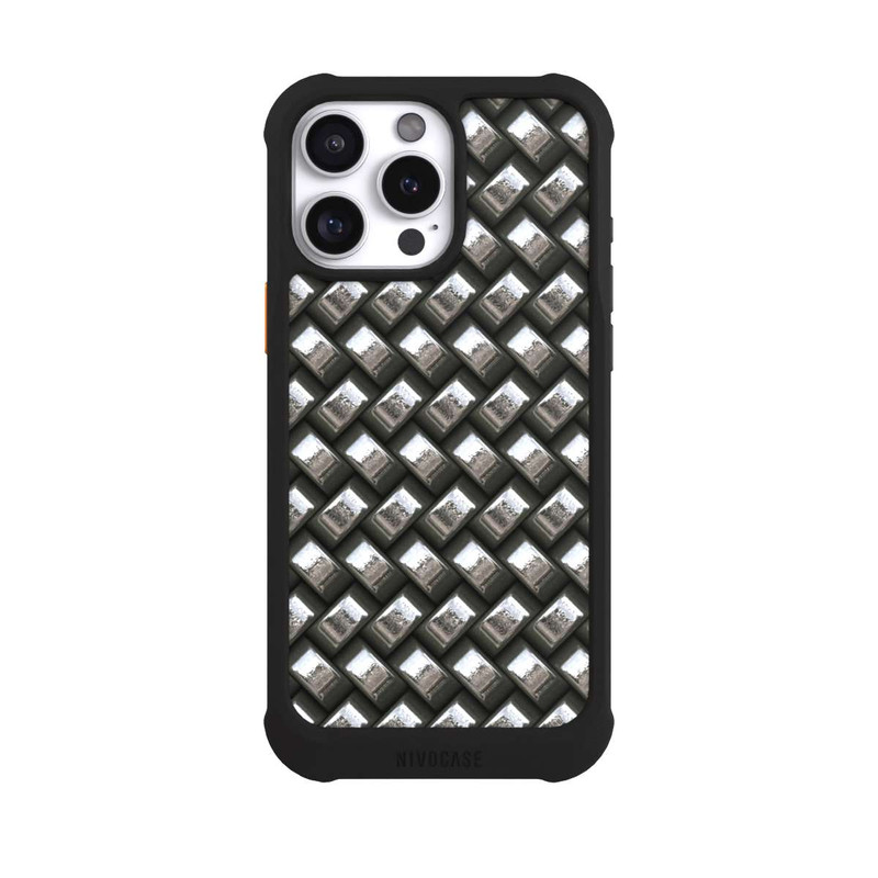 iPhone 16 Pro Max NIVOmax Glamour Silver Metal