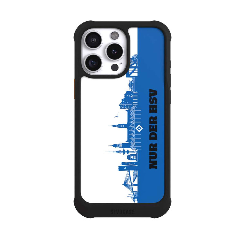 iPhone 16 Pro Max NIVOmax HSV Skyline Blau Weiß