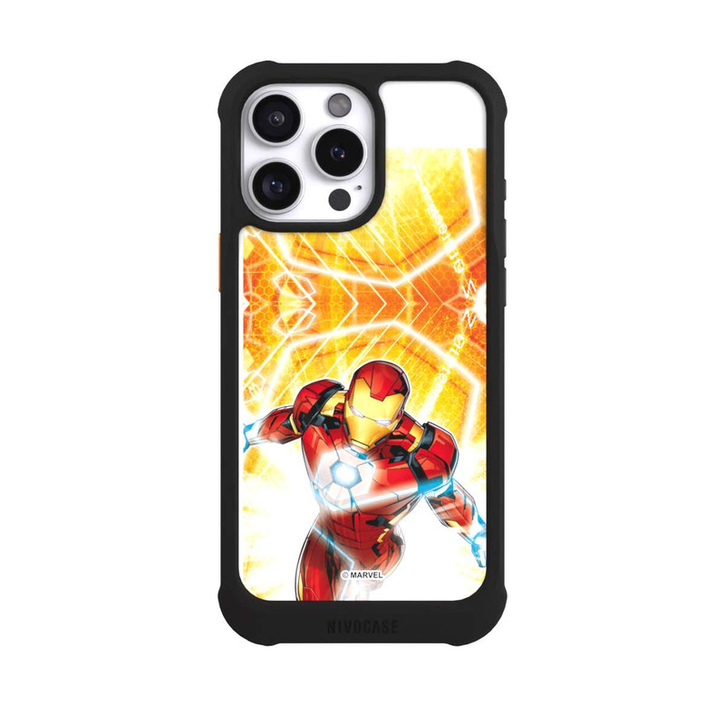 iPhone 16 Pro Max NIVOmax Iron Man on Fire