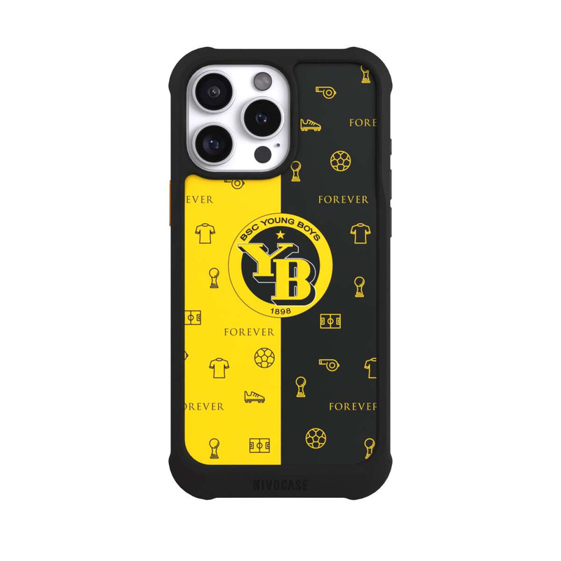iPhone 16 Pro Max NIVOmax BSC YB Jaune Noir Motif