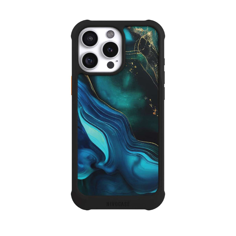 iPhone 16 Pro Max NIVOmax Encre bleue et dorée