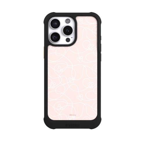 Apple iPhone 16 Pro Max NIVOmax Micky Line Art Pattern Rose 