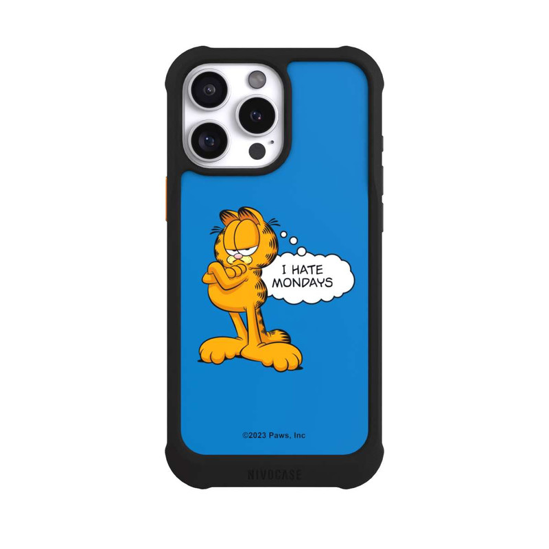 iPhone 16 Pro Max NIVOmax Garfield I Hate Mondays Blau