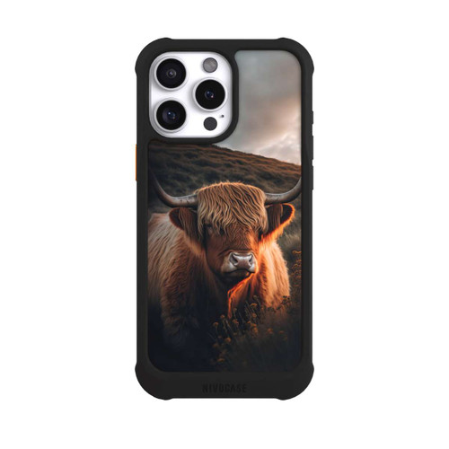 Apple iPhone 16 Pro Max NIVOmax Vache Highland avec de grandes cornes avec IA