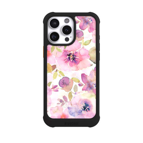 Apple iPhone 16 Pro Max NIVOmax Pink Flowers Wallpaper