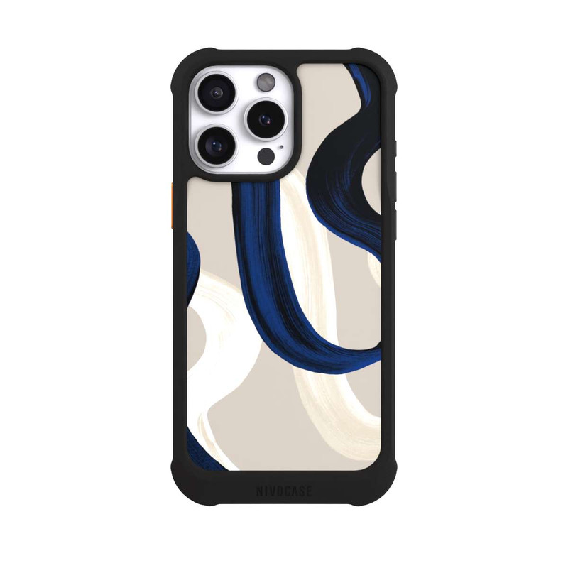 iPhone 16 Pro Max NIVOmax Abstrakte Pinselstriche 80