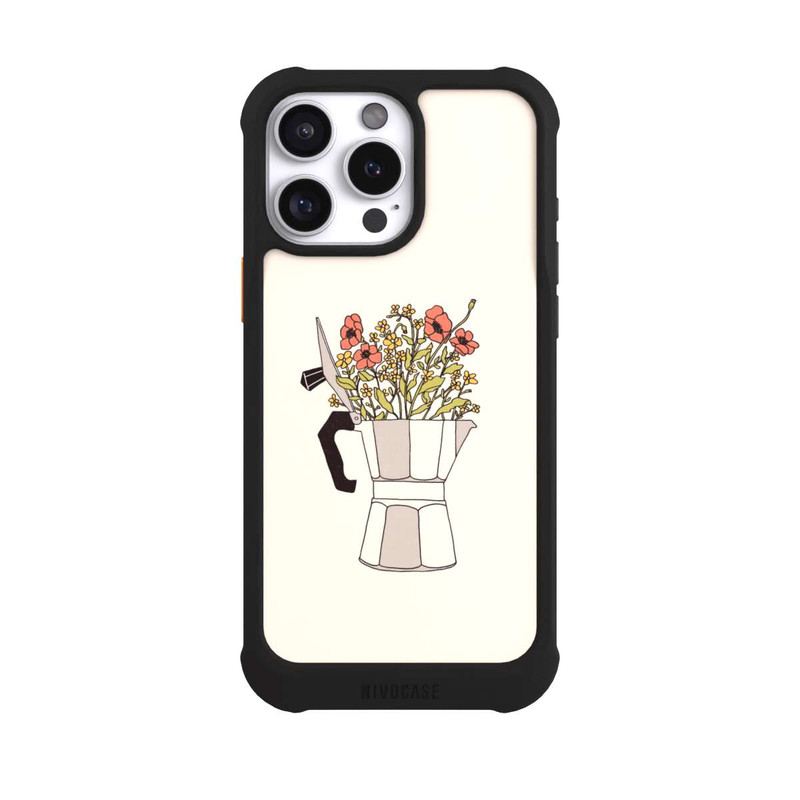 iPhone 16 Pro Max NIVOmax Moka Blumen