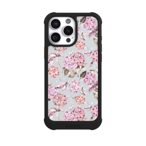 Apple iPhone 16 Pro Max NIVOmax Pastel Magic Hydrangea Floral Watercolor Pink