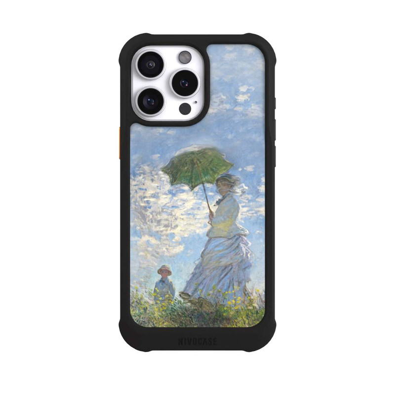 iPhone 16 Pro Max NIVOmax Frau mit Sonnenschirm - Monet