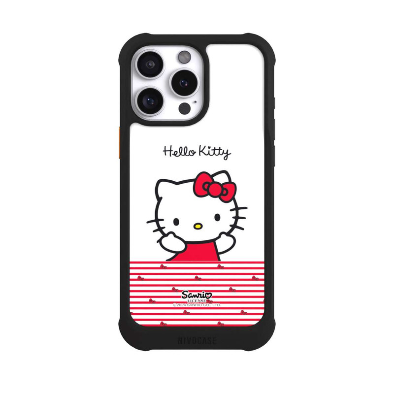 iPhone 16 Pro Max NIVOmax Hello Kitty Lines and Bows 