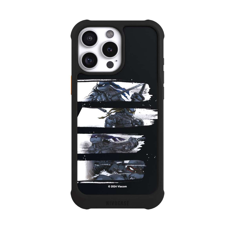 iPhone 16 Pro Max NIVOmax TMNT Schwarz und Weiß Scratch