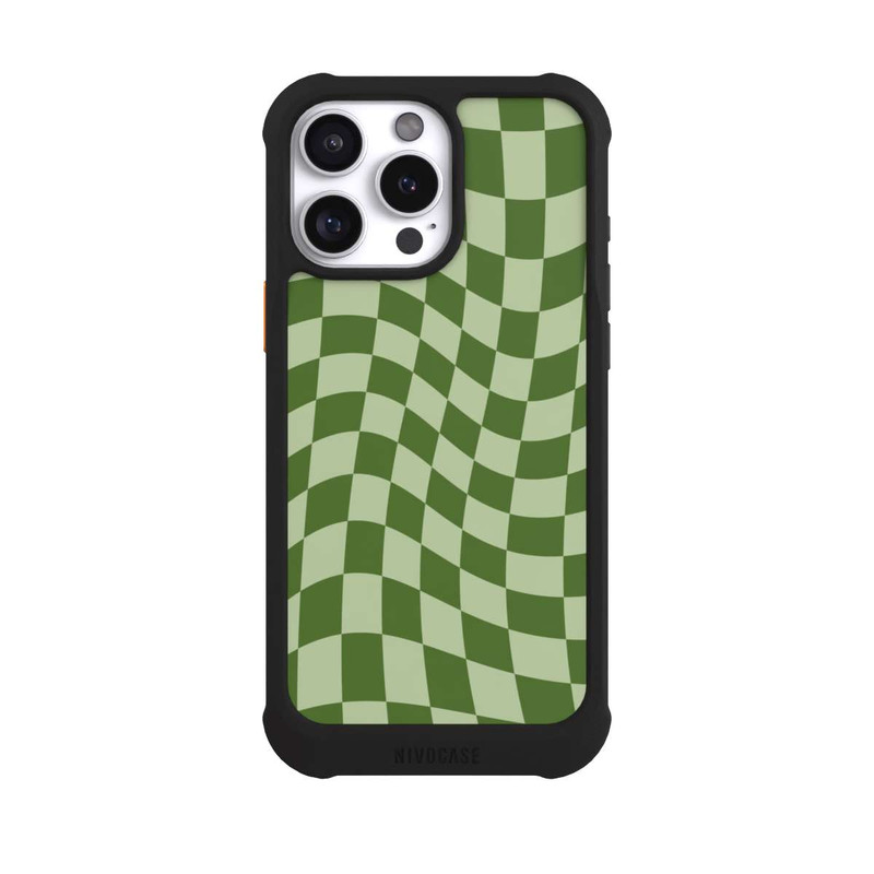 iPhone 16 Pro Max NIVOmax Schachbrett Grün