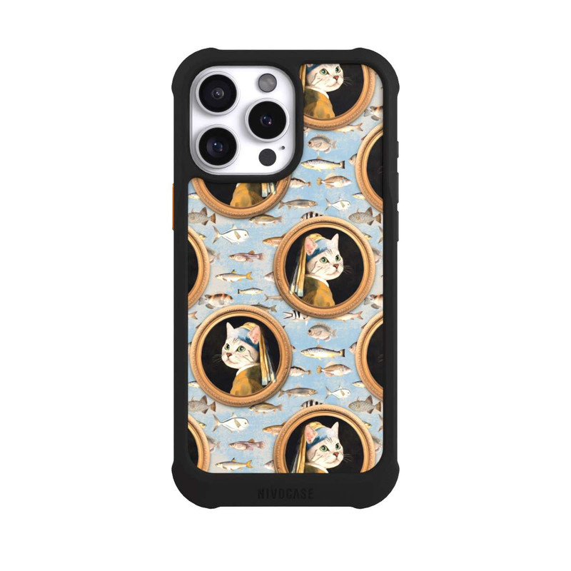iPhone 16 Pro Max NIVOmax Katzen Muster
