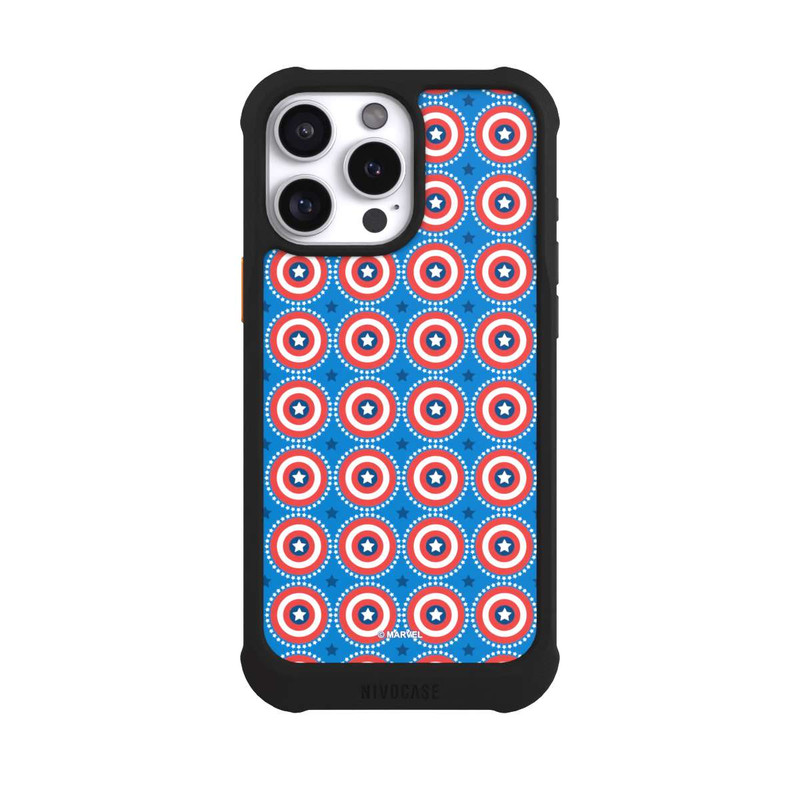 iPhone 16 Pro Max NIVOmax Captain American Shield Pattern