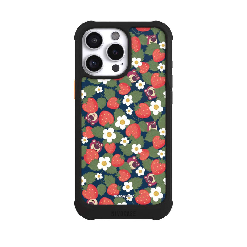 iPhone 16 Pro Max NIVOmax Lotso Toy Story Strawberry Flower Pattern
