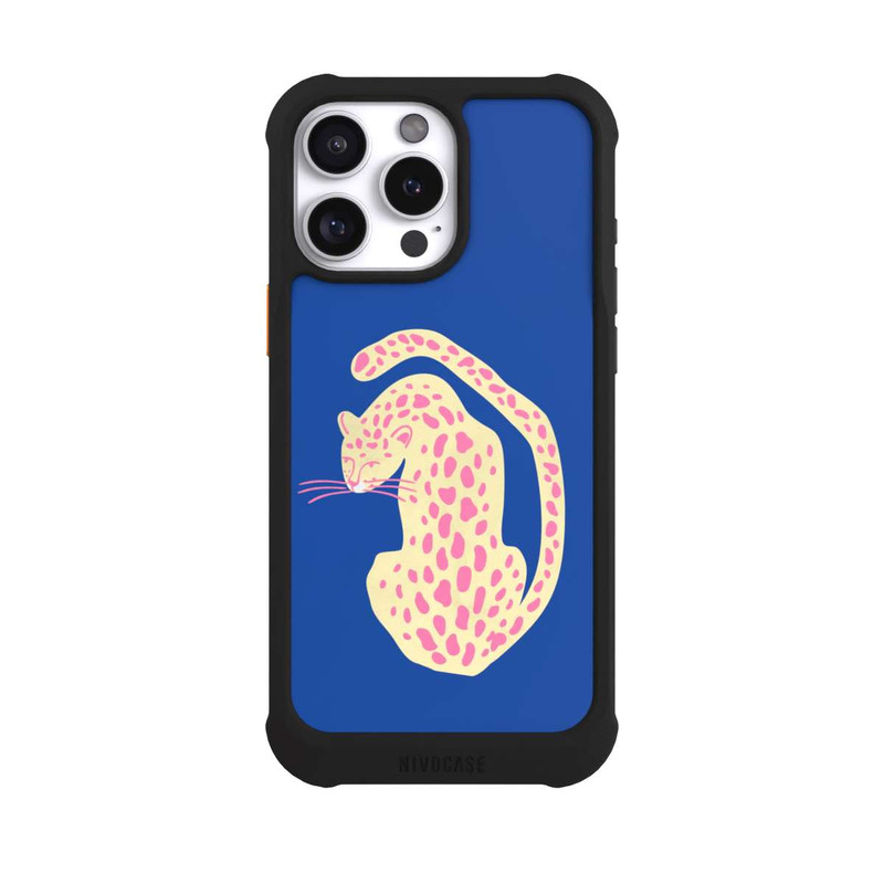 iPhone 16 Pro Max NIVOmax Blue Pink Cat