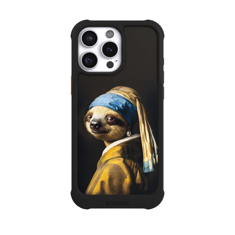iPhone 16 Pro Max NIVOmax Faultier mit dem Perlenohrring