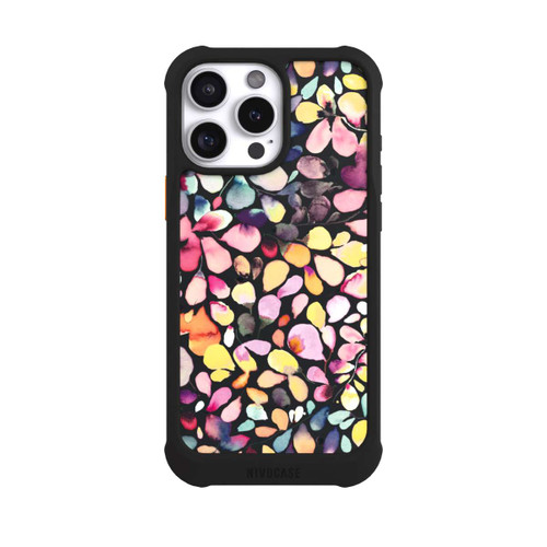 Apple iPhone 16 Pro Max NIVOmax Eucalyptus Watercolor Leaves Black