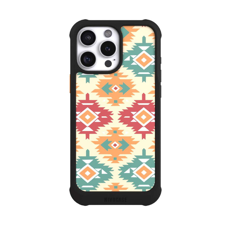 iPhone 16 Pro Max NIVOmax Modern Tribal Boho Aztec Geometric Design 1