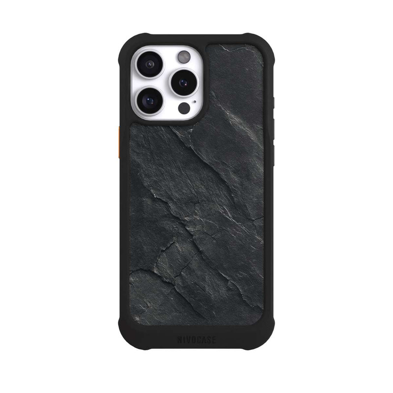 iPhone 16 Pro Max NIVOmax Dunkler Schiefer Look