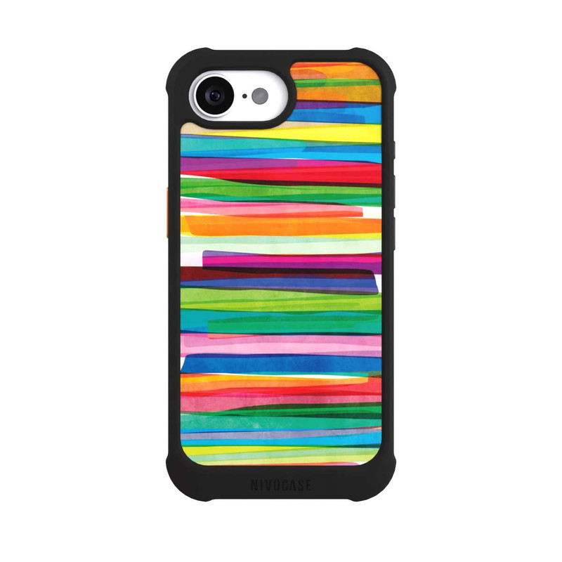 iPhone 16e NIVOmax Bunte Streifen1
