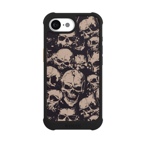 Apple iPhone 16e NIVOmax Crânes d'Halloween