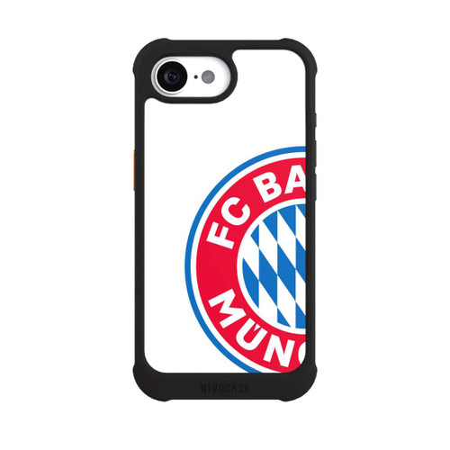 Apple iPhone 16e NIVOmax Großes FCB Logo Weiß