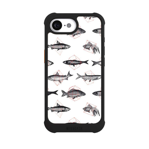 Apple iPhone 16e NIVOmax Fishes in Geometrics