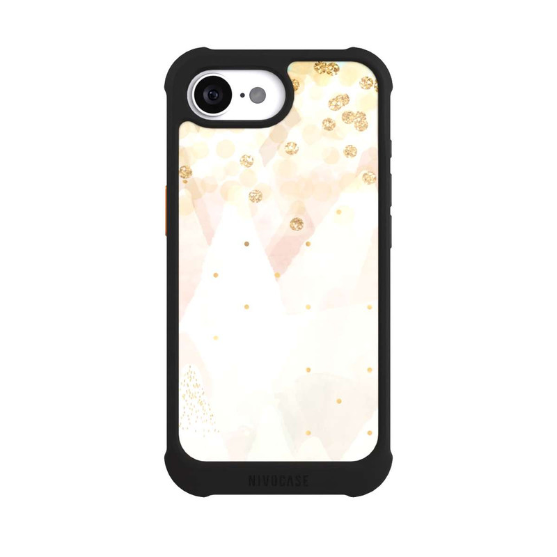 iPhone 16e NIVOmax Gold Glitter Snow Look