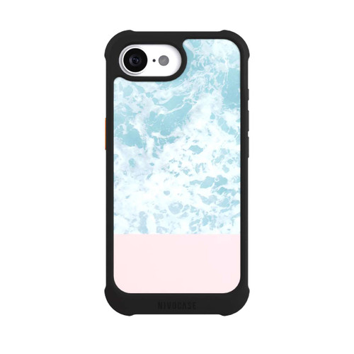 Apple iPhone 16e NIVOmax Rosa am Meer